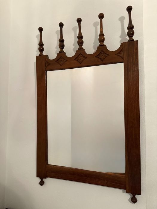 Espelho Vintage de madeira NOVO