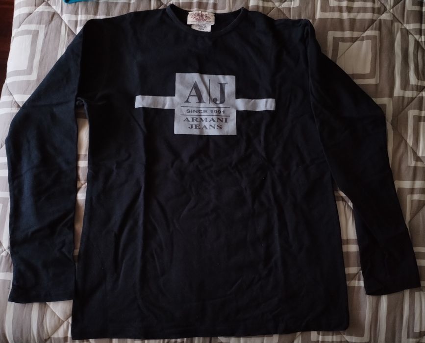 T-shirt manga comprida Armani tam M e camisa Giovanni Galli tam L