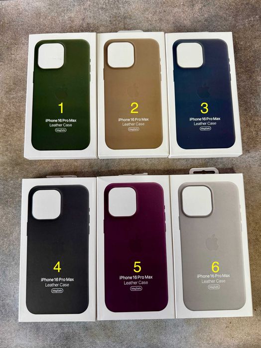 Чохол Leather Case MagSafe + Animation iPhone 16 16 Pro Max чехол