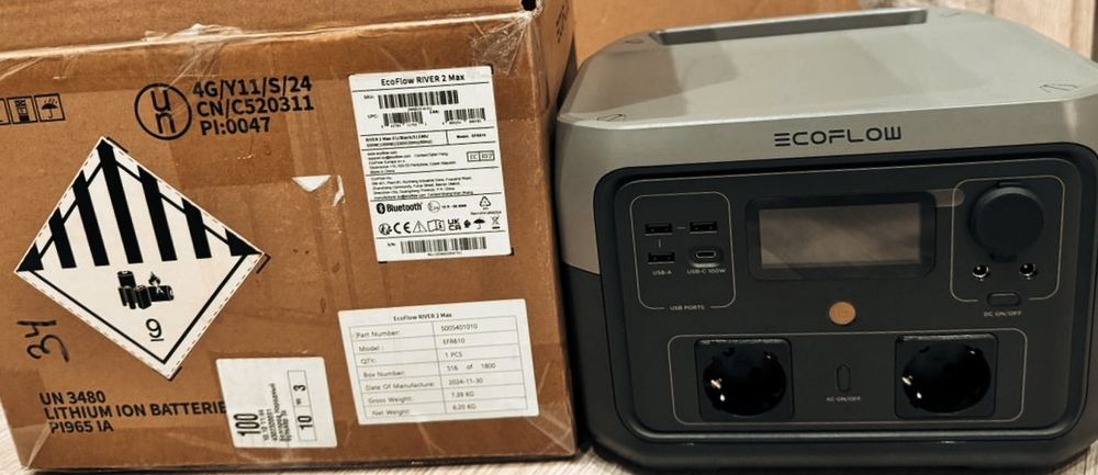 Зарядная станция EcoFlow RIVER 2 Max (512 Вт·ч)