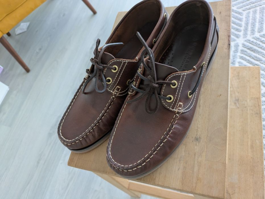 Sapatos de vela Quebramar em pele