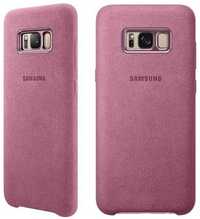 Etui Samsung Alcantara Cover case dla Galaxy S8+ Plus  różowe