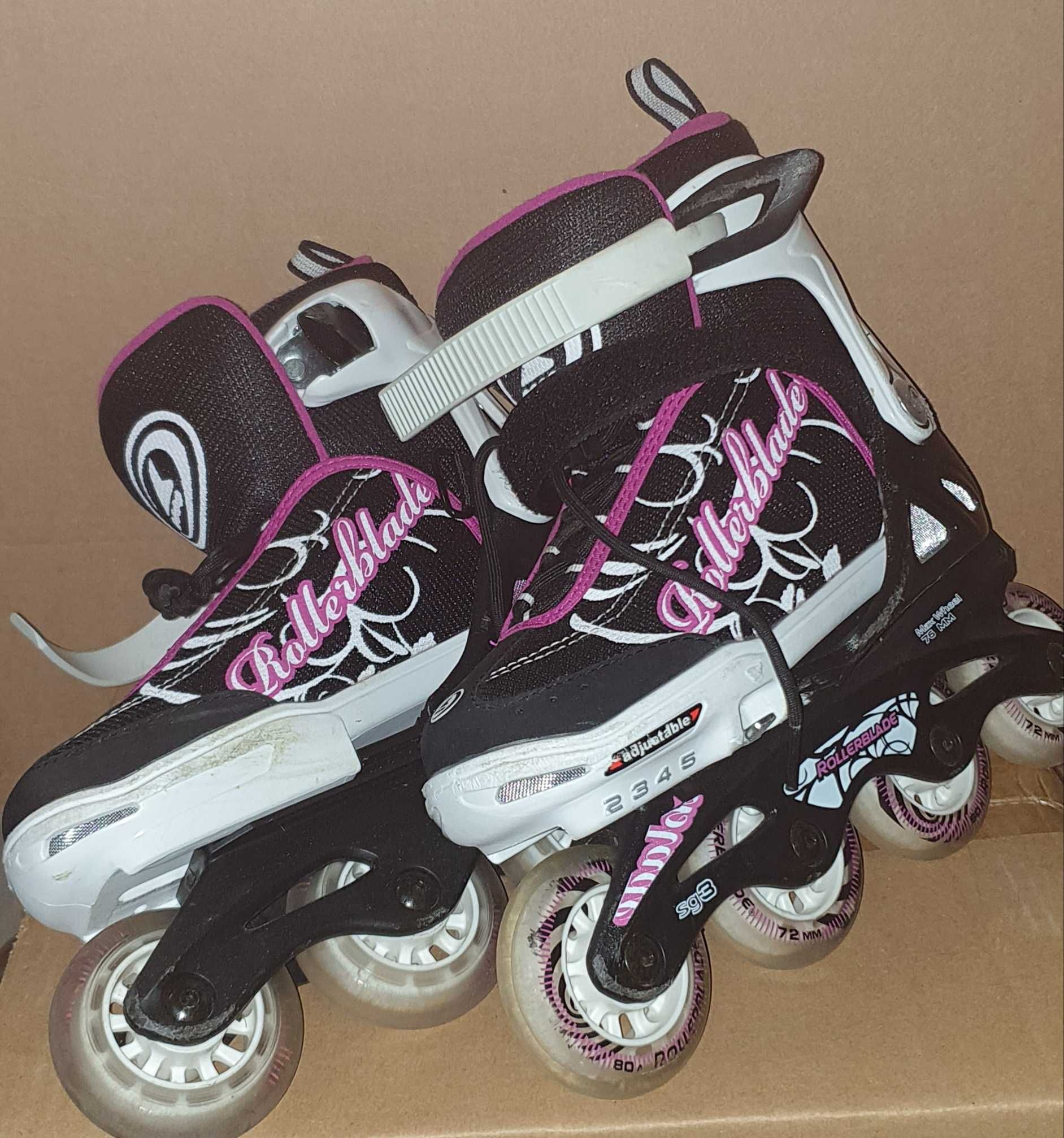 Rolki dla dzieci Rollerblade Spitfire G SG3 rozm EU 33-36.5 regulowane