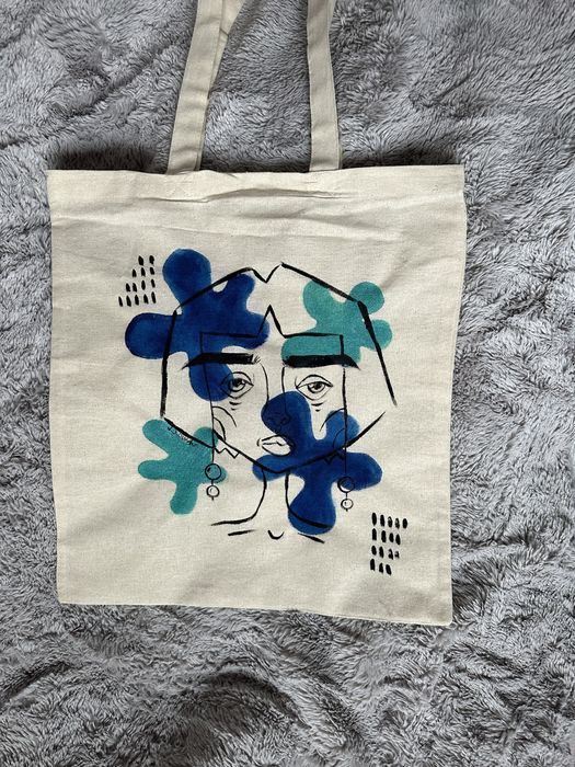 Bawełniana torba tote bag custom boho aestetic