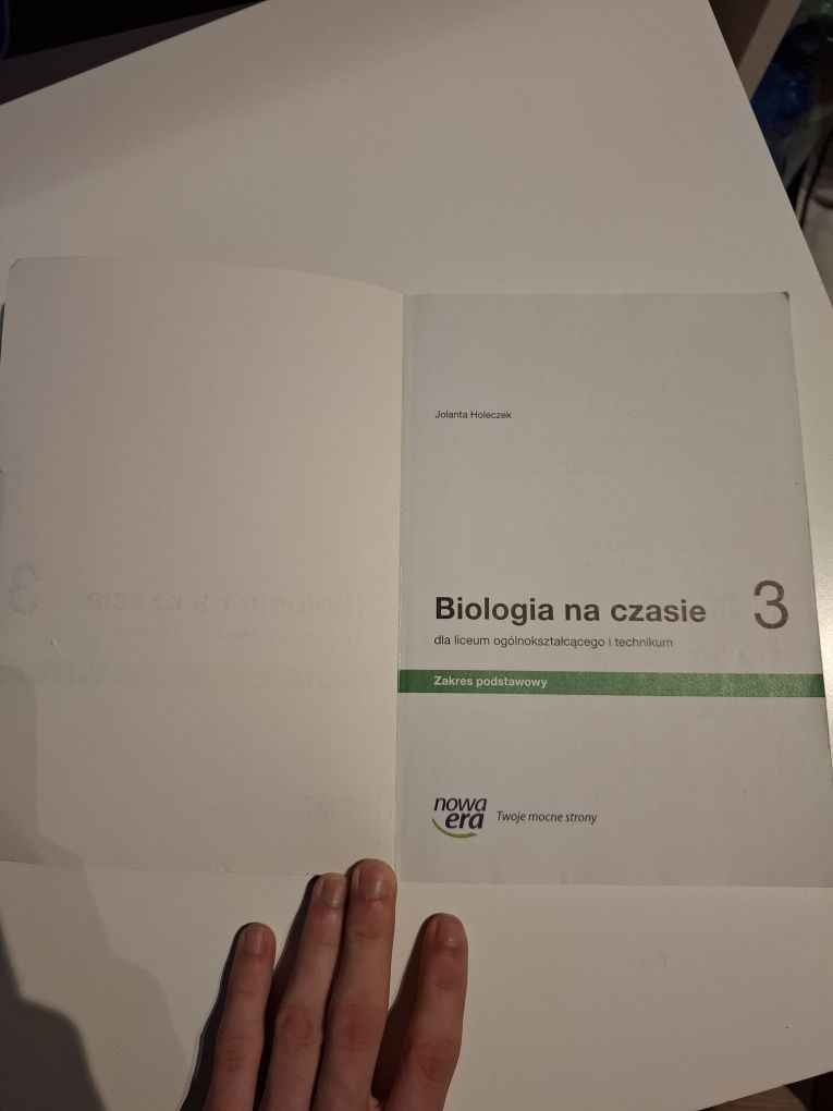 Biologia na czasie klasa 3 liceum podręcznik