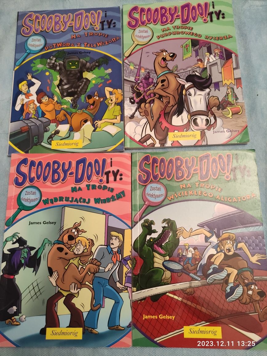 Zestaw Scooby doo, DVD, słuchowisko, książki