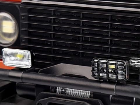 2 reflektory LED białe przesłony+kratką do modelu rc SCX TRX MST REELY