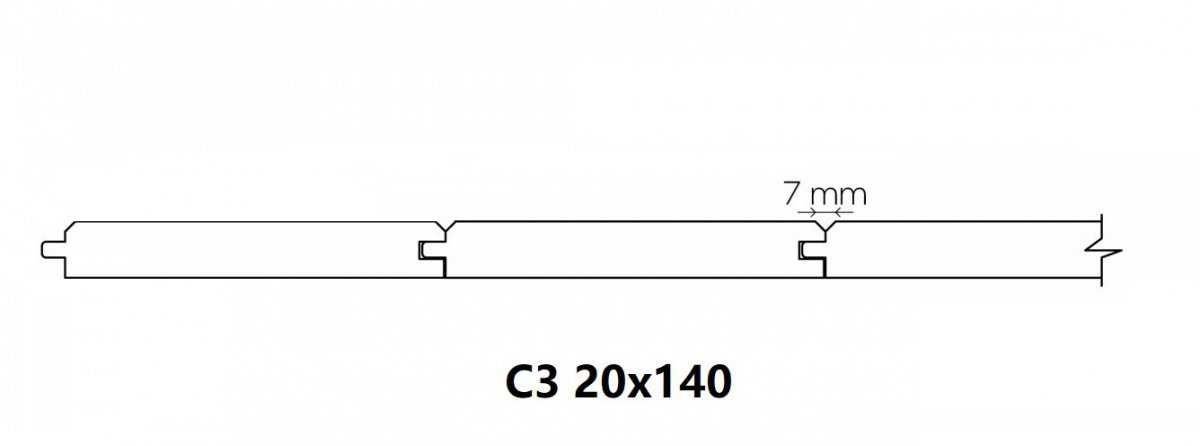 Deska elewacyjna thermo świerk szczotkowany Thermory C3 20x140 kl. AB