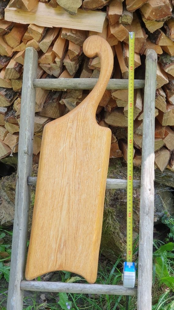 Dębowa deska do krojenia ~70 cm Impregnowana olejem lnianym Rękodzieło