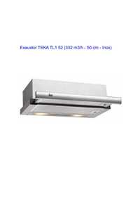 EXAUSTOR TEKA TL1  INOX  52cm   novo c/garantia  70€