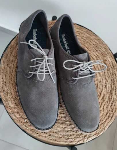 # Eleganckie Szare Skórzane Półbuty Timberland Rozm. 42 #