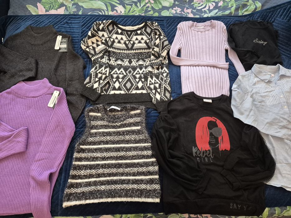 Wielka paka ubrań  76 sztuk dziewczynka 158 164