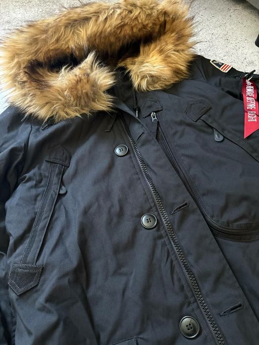 Нова парка Alpha Industries, зимова куртка з стрічкою і набоями