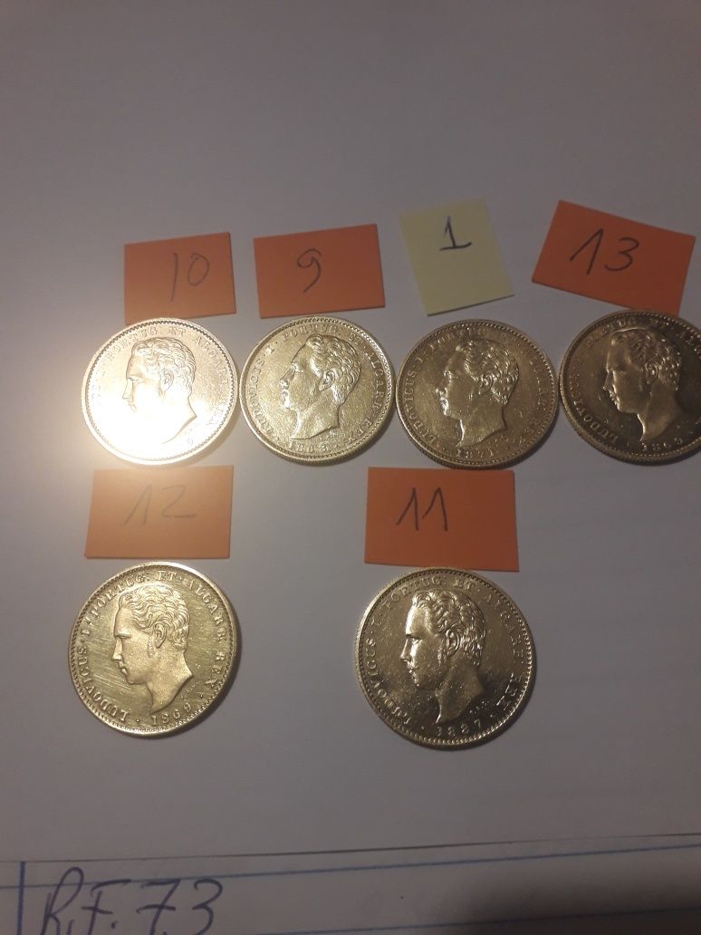 Set de moedas em ouro