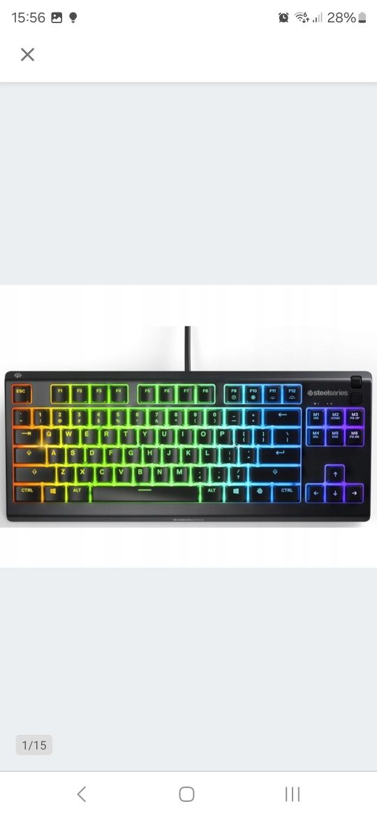 Klawiatura Steelseries APEX 3 TKL gamingowa, dla graczy