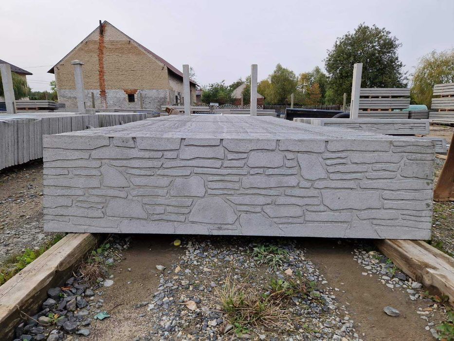 Ogrodzenia betonowe dwustronne.