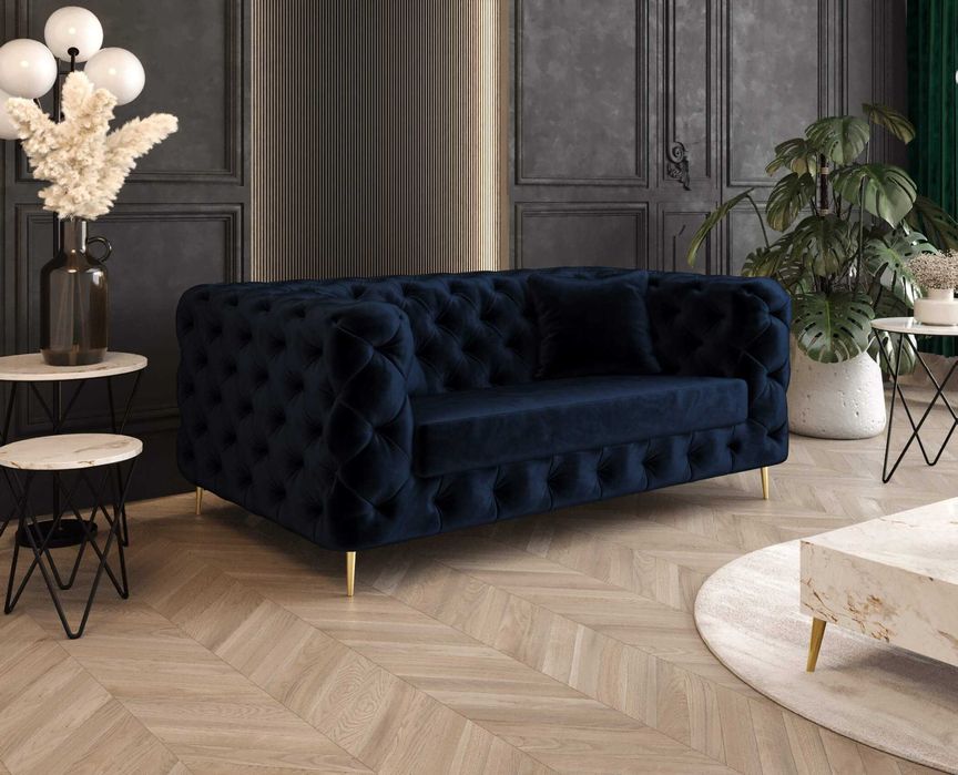 Sofa Kanapa Boston Chesterfield Pikowana Glamour VeroLux