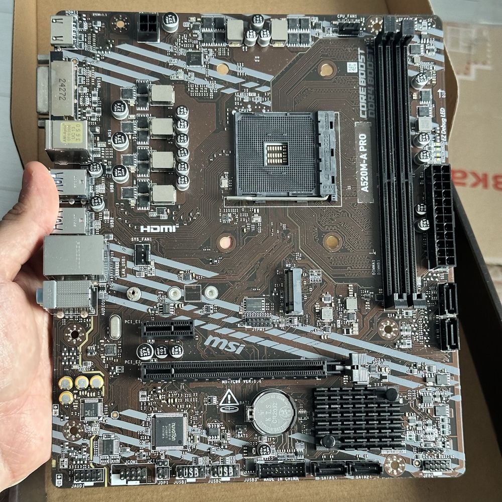 Материнська плата MSI A520M-A PRO, ідеальний стан, без нюансів