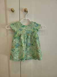 ZARA Baby Girl 80 sukienka kwiaty natura boho