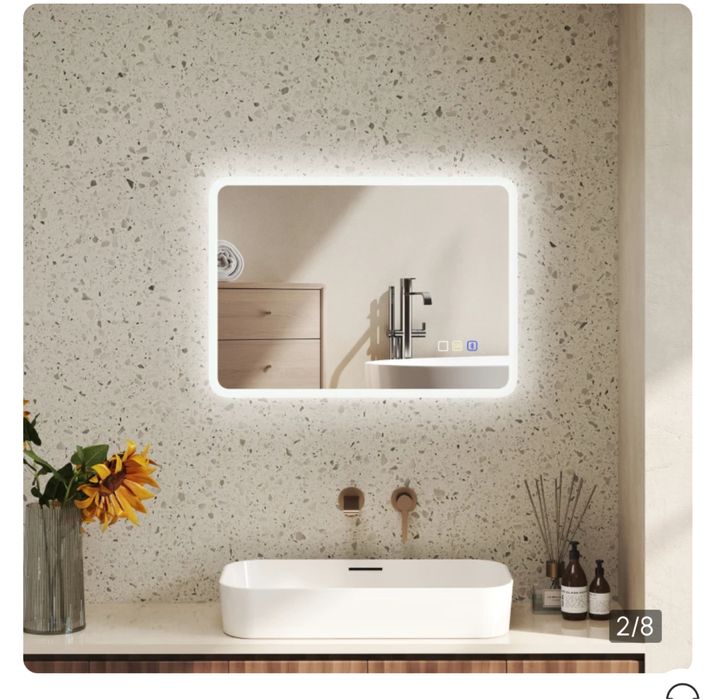 Espelho LED 50x70 c/ Bluetooth