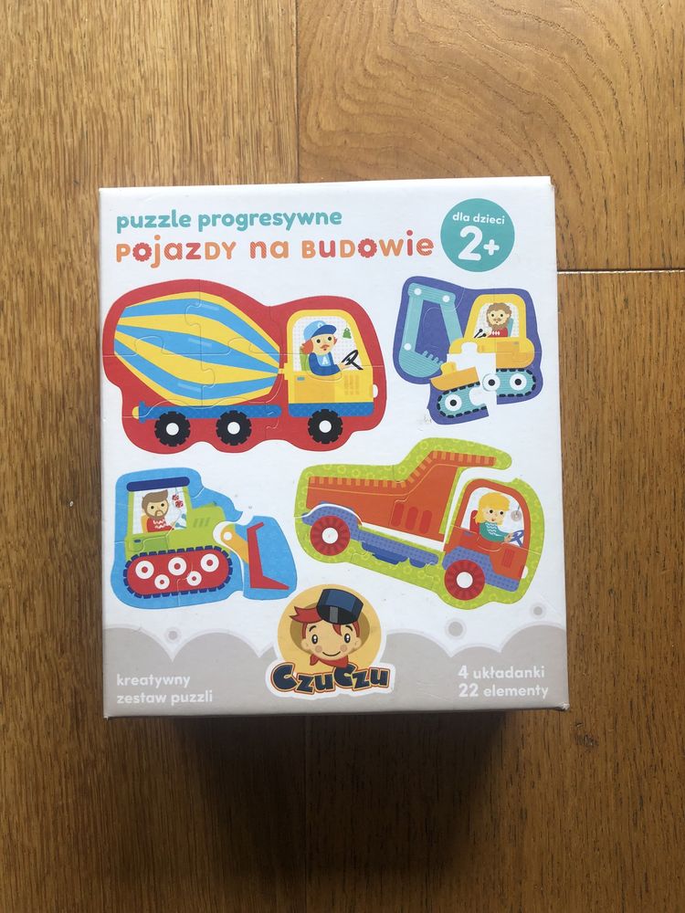 Czuczu Puzzle pojazdy na budowie duże