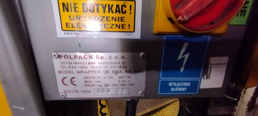 Owijarka do palet POLPACK WRAPPER SM do foliowania opakowań palet