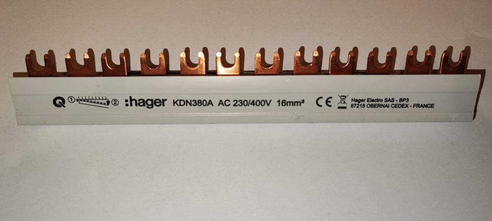 Szyna grzebieniowa trójfazowa, KDN380A