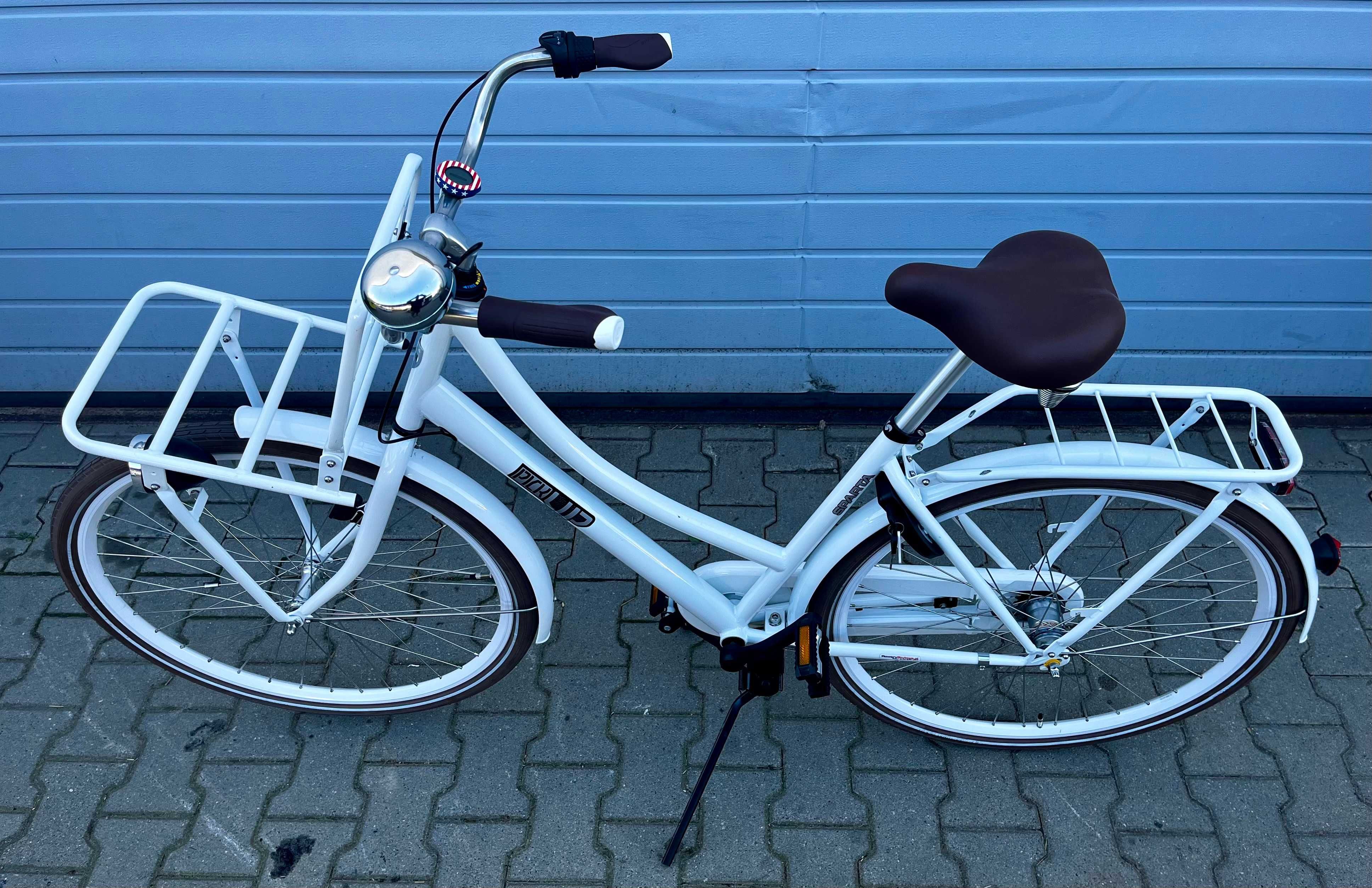 Rower miejski holenderski - Sparta Pick-Up Rozmiar 49 - biały jak NOWY