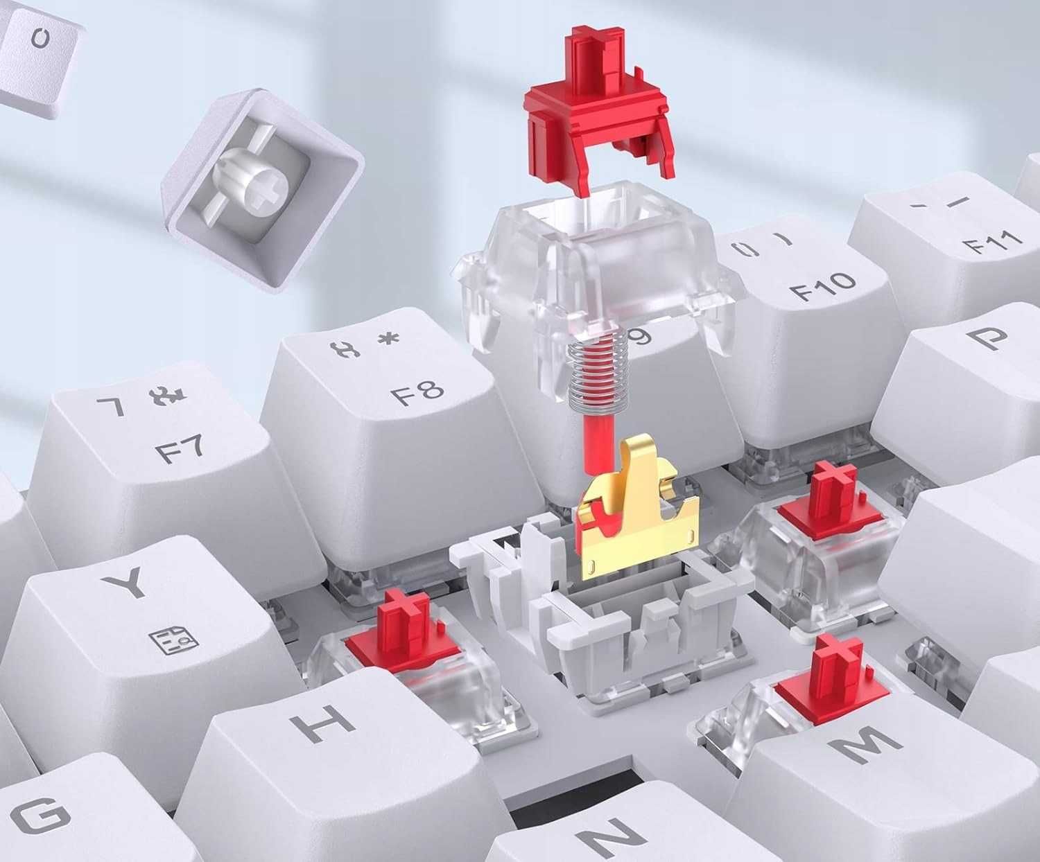 Klawiatura GAMINGOWA TMKB Y68SE 60% układ 68 QWERTY Podświetlenie