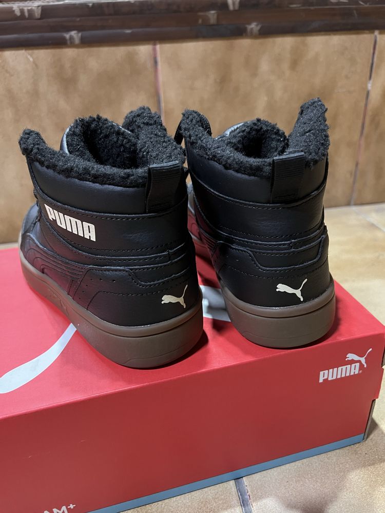 Кросівки Puma Rebound Joy fur оригінал чорні нові жіночі утеплені V6