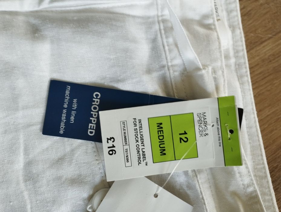 Nowe lniane spodnie Marks& Spencer 40/42
