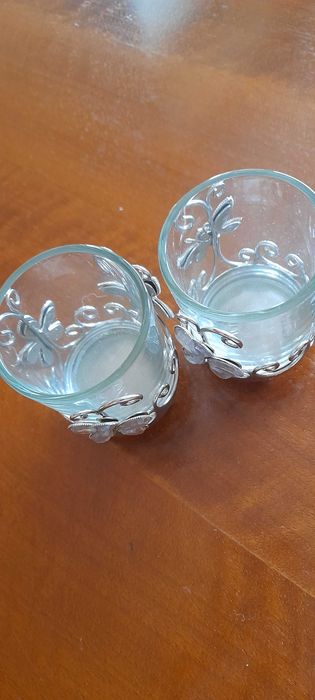 Świeczniki na tealighty, kwiaty