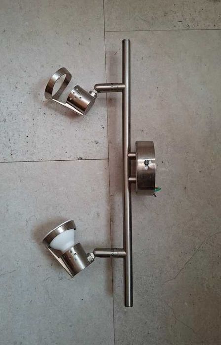 Candeeiro tecto metal com 2 focos, Leroy Merlin