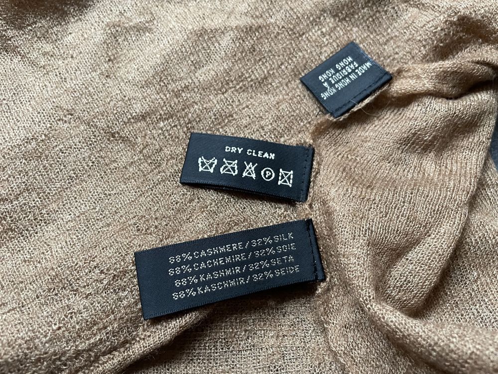Пончо Ralph Lauren “made in Hong Kong” кашемір шовк