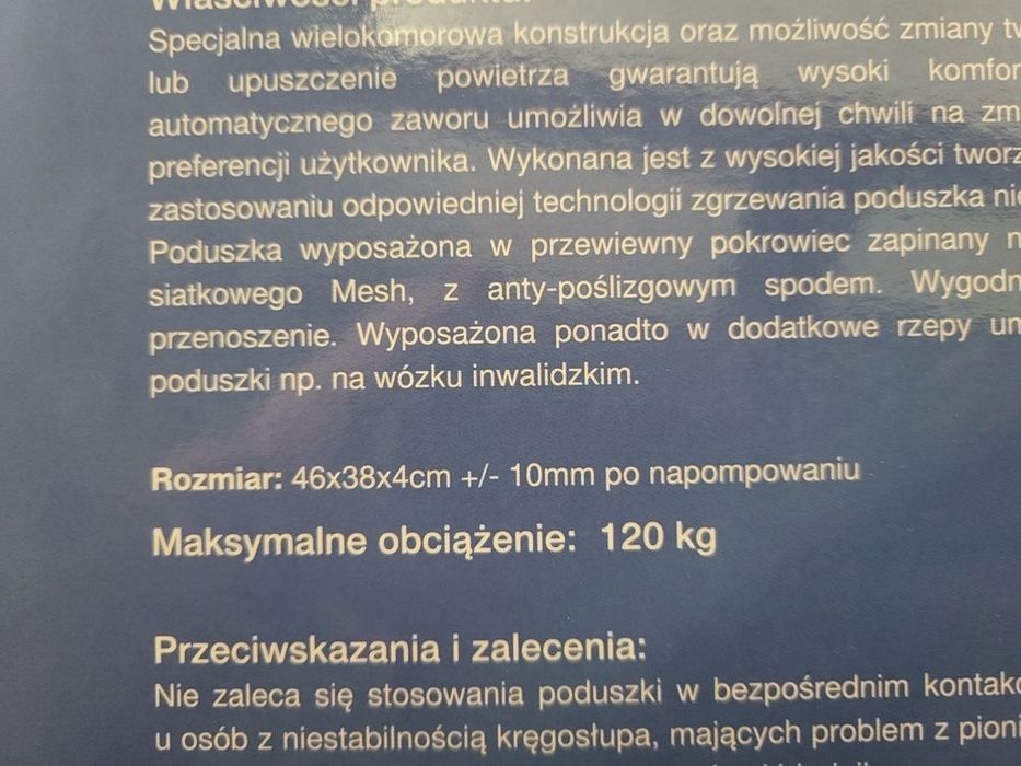 Poduszka przeciwodleżynowa