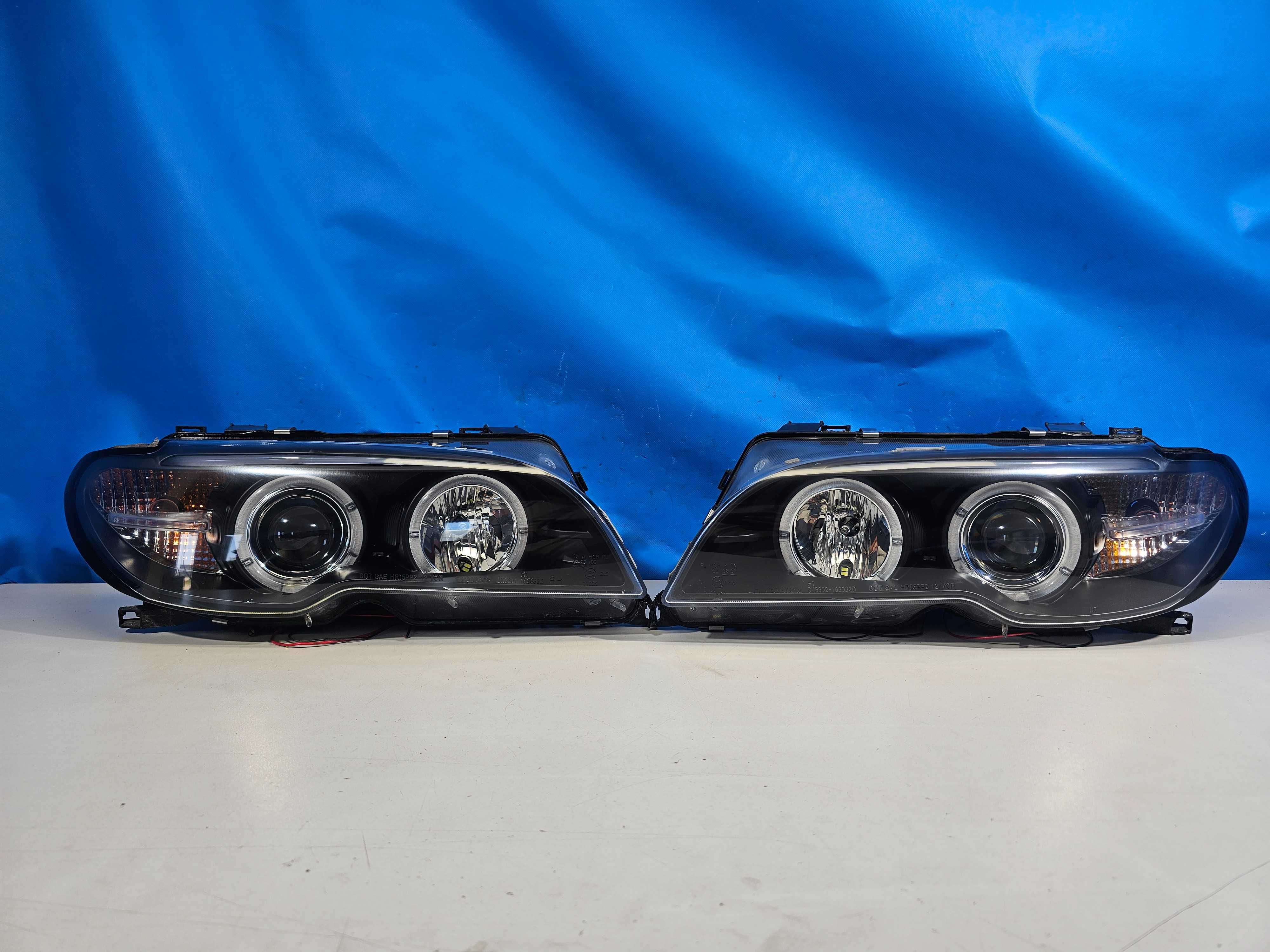 BMW E46 Lift Coupe Cabrio Lampy Przód Przednie RINGI Lewa+Prawa Europa