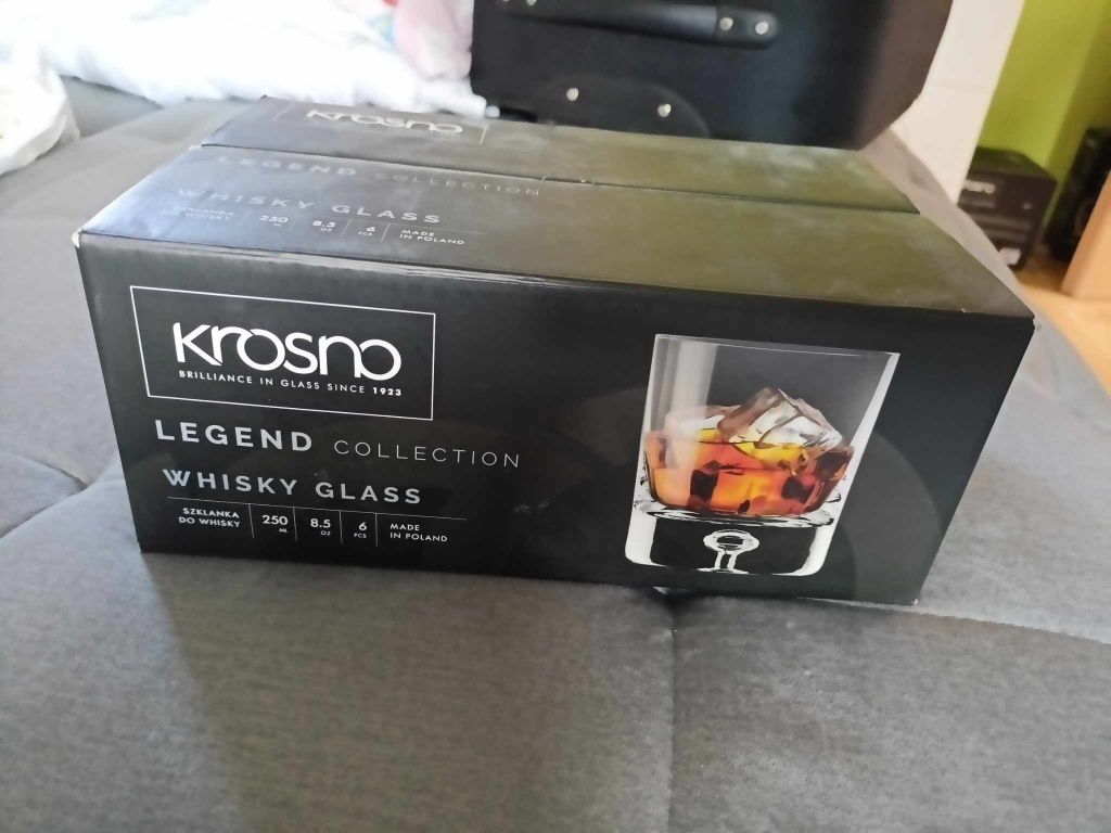 Nowy komplet karafka + szklanki do whisky