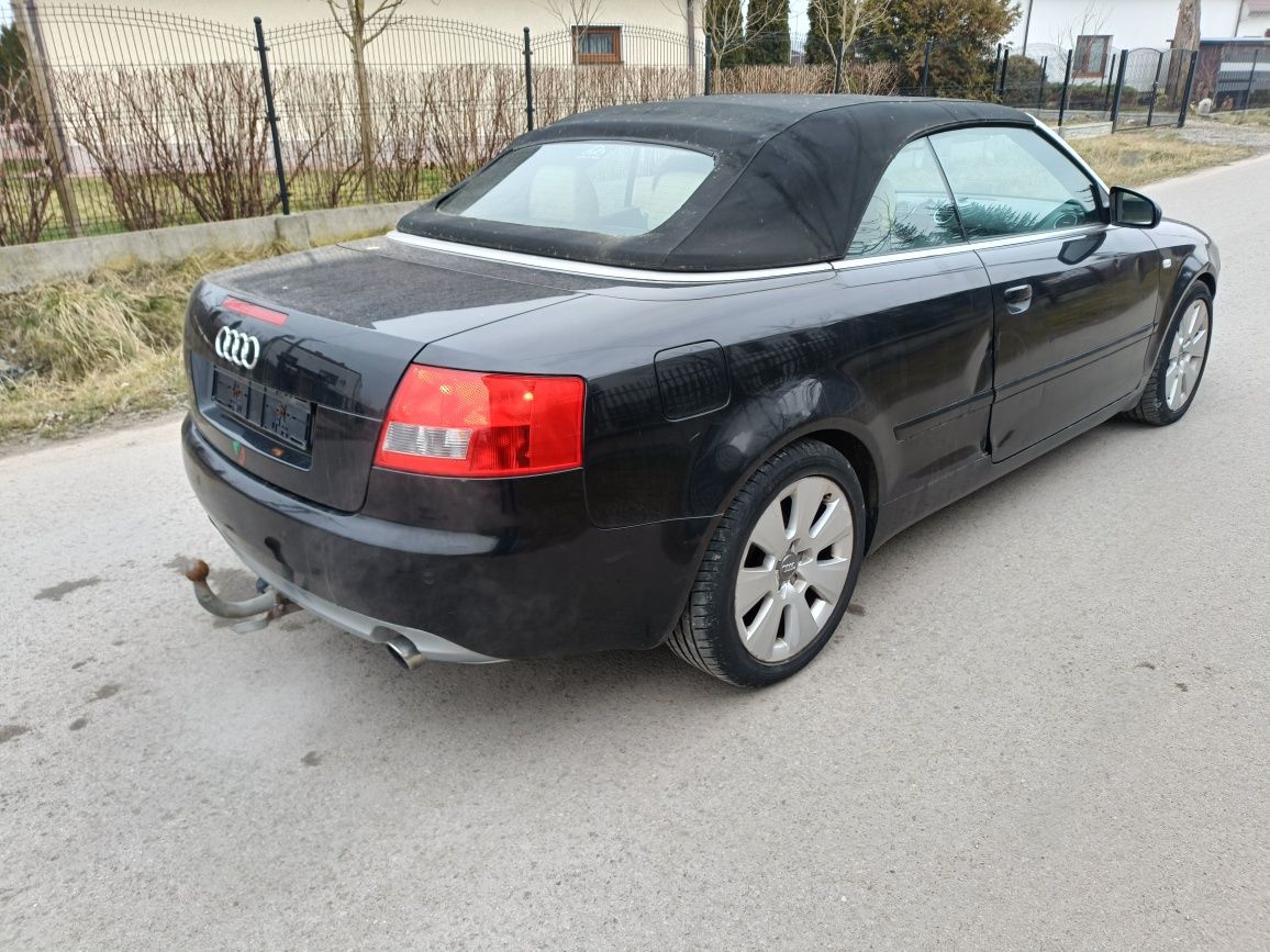 Audi a4 B6 1.8 t bfb hbd cabrio lz9w maska zderzak klapa drzwi bło