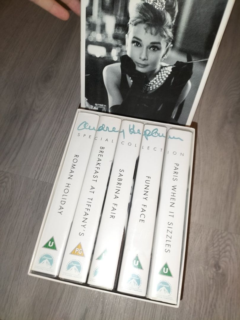 Limitowana kolekcja kaset VHS filmy z Audrey Hepburn retro vintage