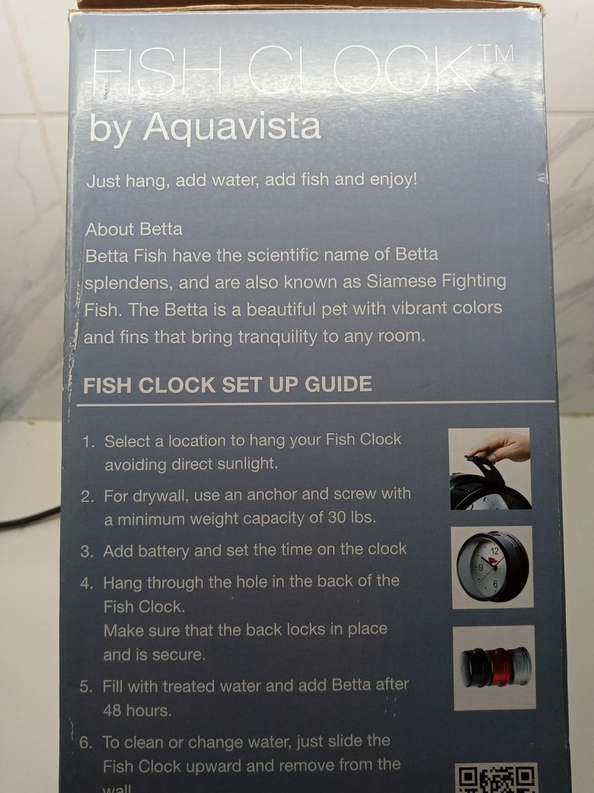 Fish Clock Zegar ścienny z akwarium Aquavista