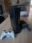 Xbox 360 fat Jasper, z padem i zasilaczem.