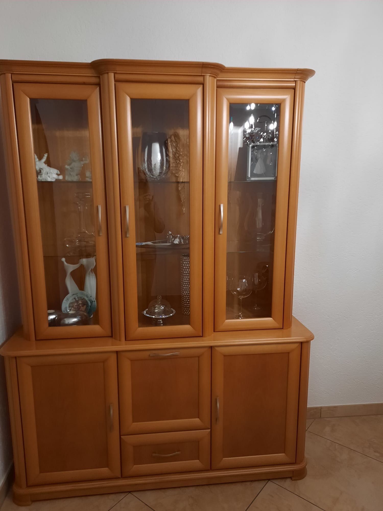 Zestaw mebli do salonu, okleina naturalna
