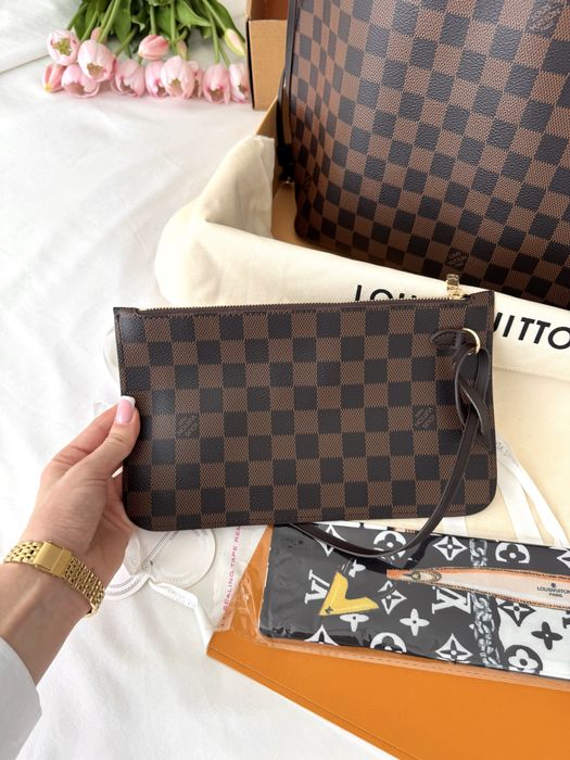 Сумка шопер Louis Vuitton Neverfull жіноча женская сумочка луи витон
