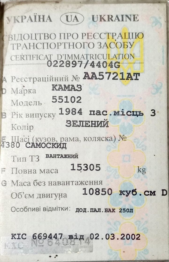КамАЗ 55102 самосвал колхозник