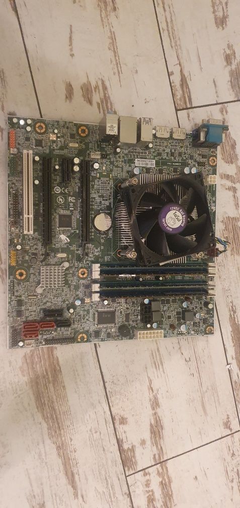 Płyta główna, procesor, chłodzenie i RAM 2GBx4