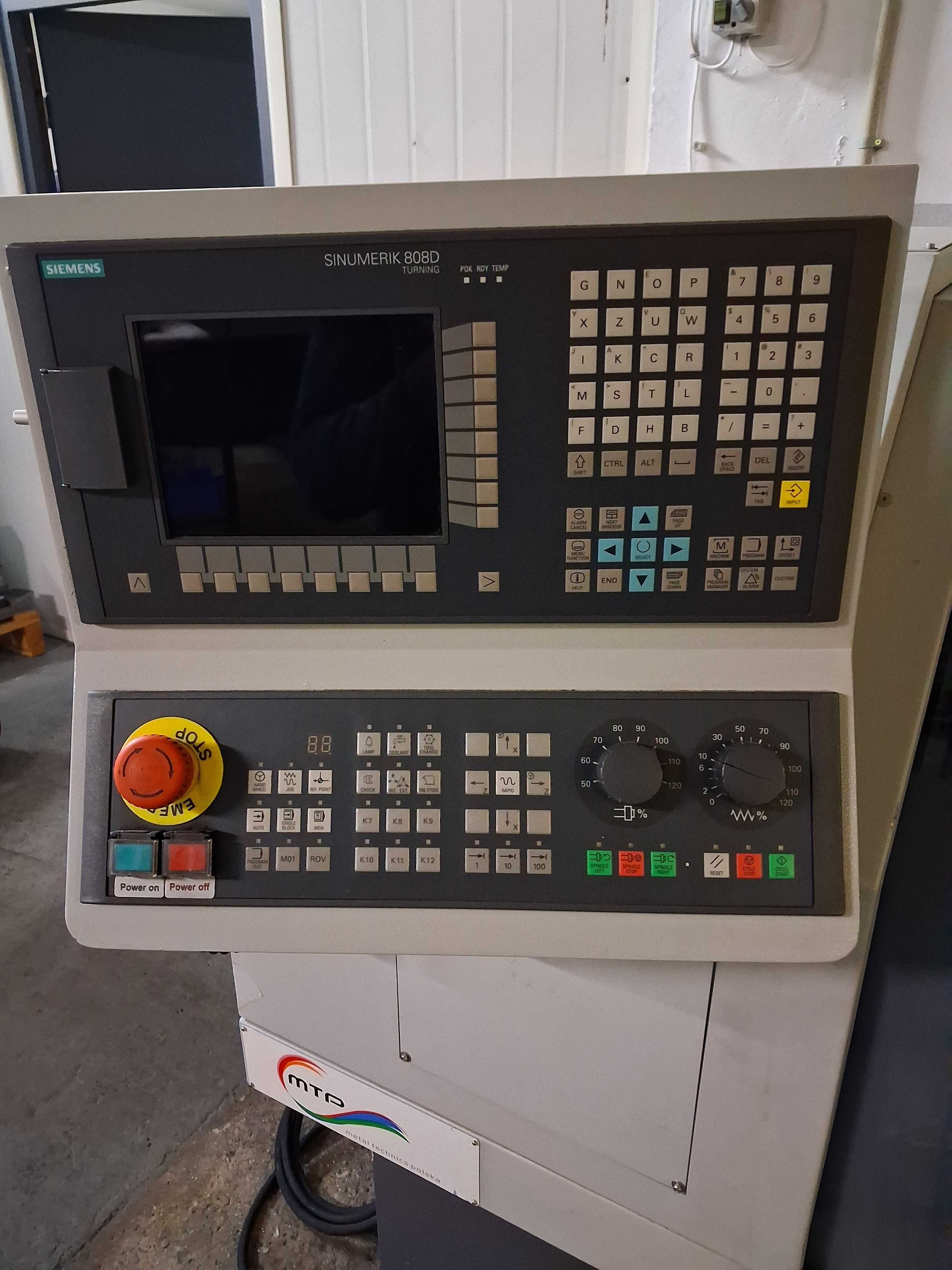 TOKARKA CNC CK6432- 360 x 750 mm Z HYDRAULIKĄ-Siemens 808D ,2017 rok