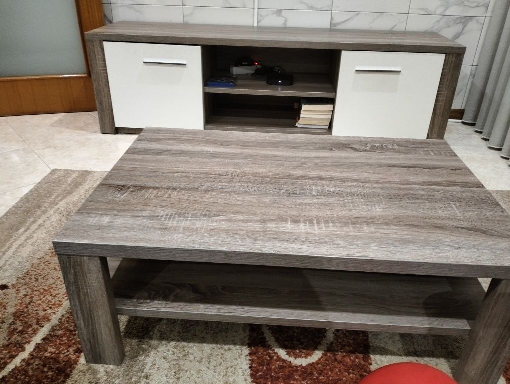 Móvel TV + mesa de centro e vitrine - LER DESCRIÇÃO COMPLETA.
