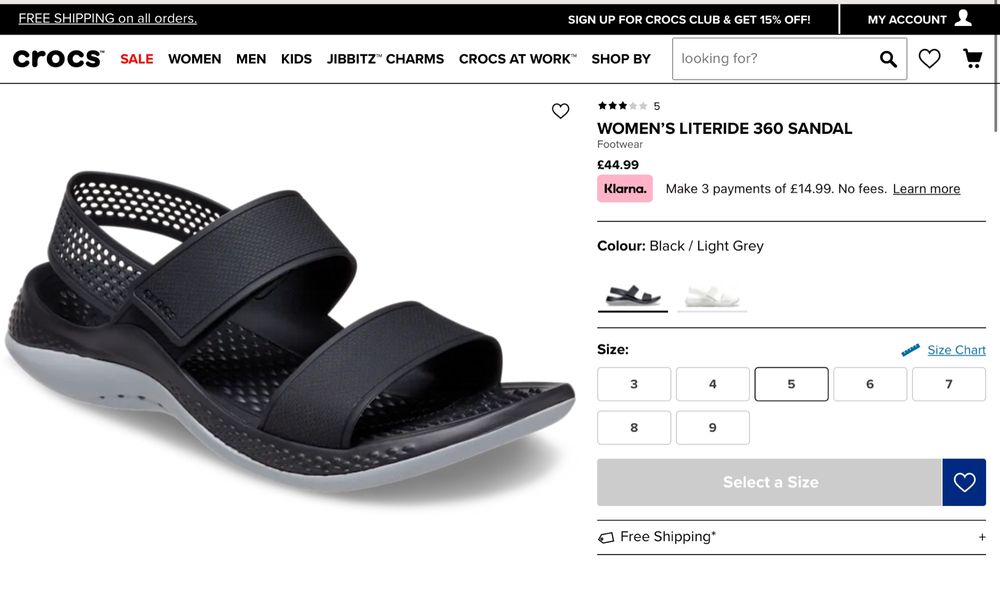 Cуперзручні жіночі босоніжки крокси CROCS (оригінал), 6US,4UK (22,5см)