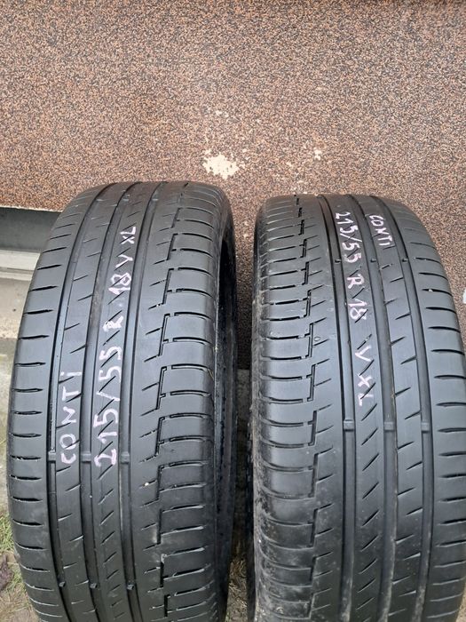 215/55 R18 99V XL - Continental PremiumContact 6- ~6,5mm- 19/2019- 2sz