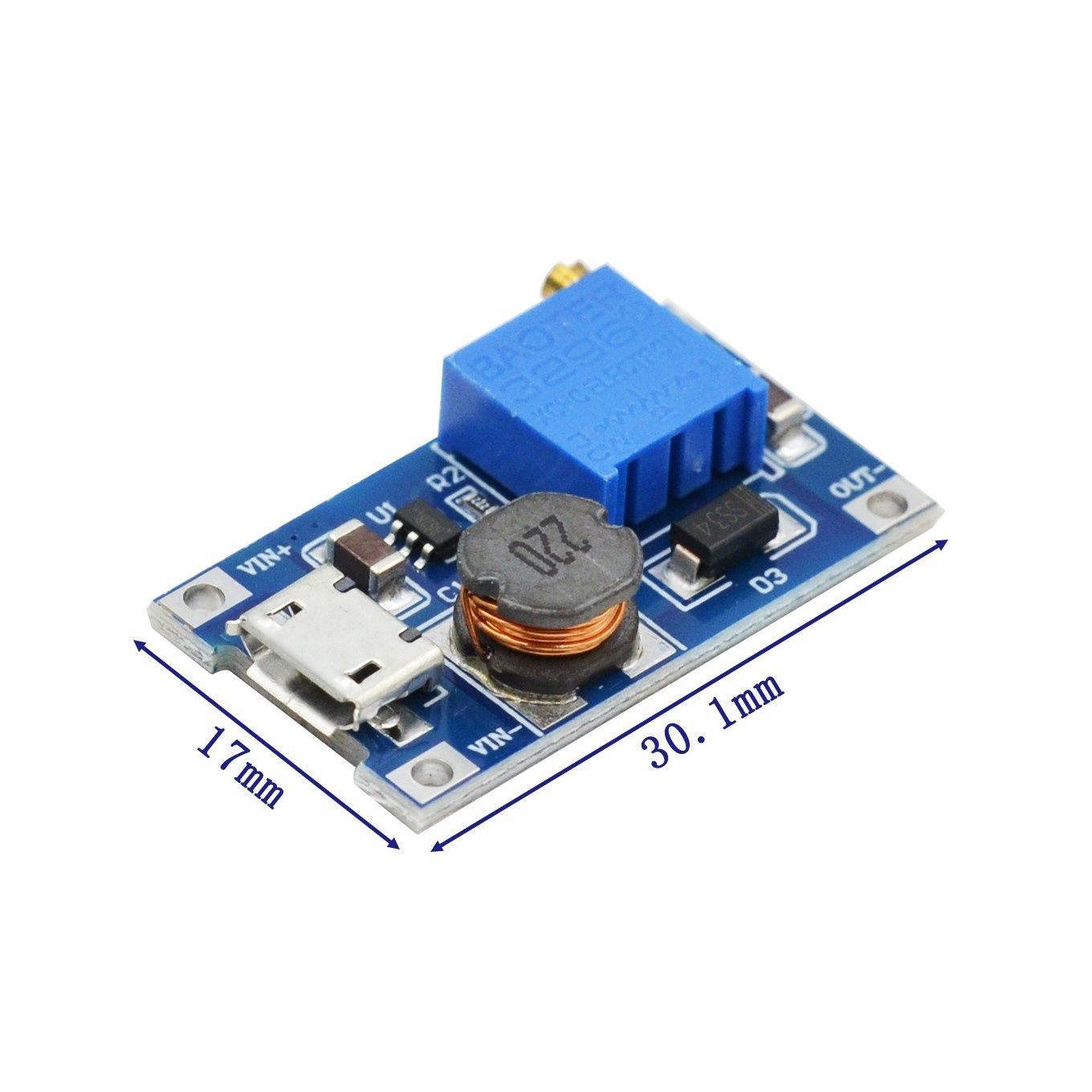 DC-DC MT3608 micro-USB StepUp